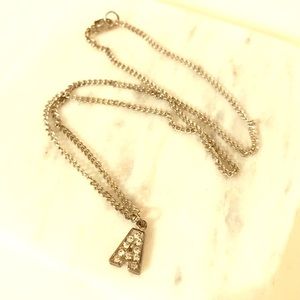 “A” necklace